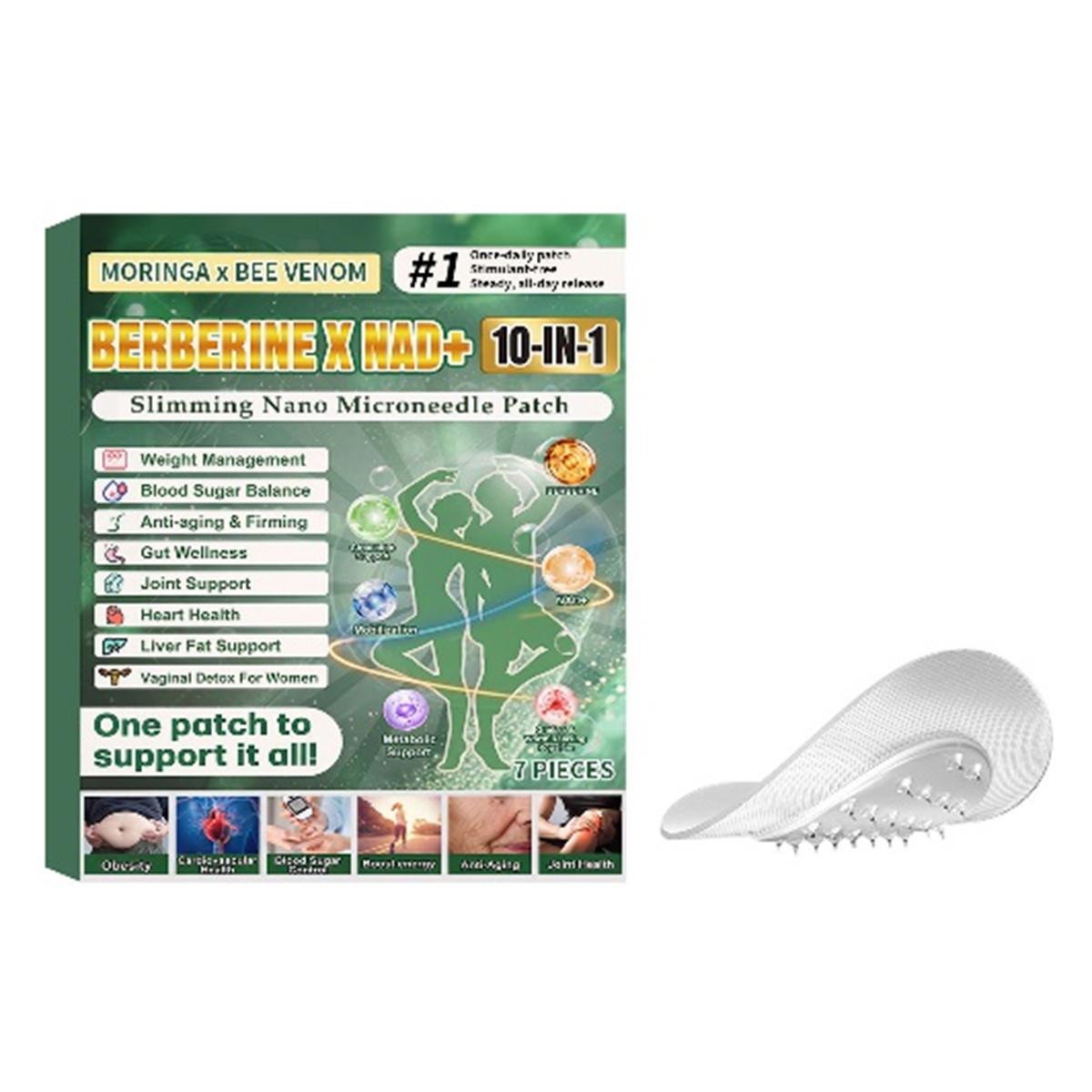 Ten-in-one Moringa Slim Micro-needle Patch