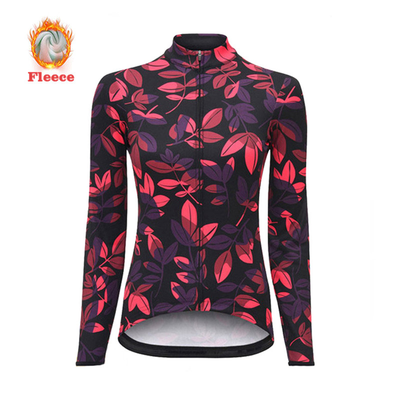Winter Thermal Jacket Fleece Women's Cycling Jersey