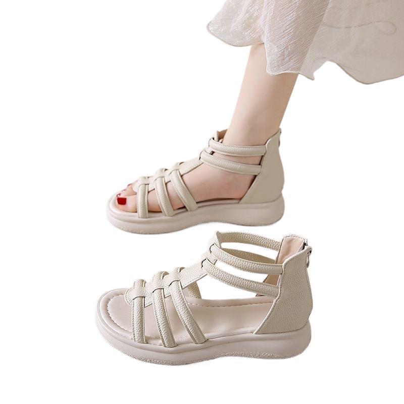 Womens Sandals Fashionable Roman-style Flat-heeled Sandals