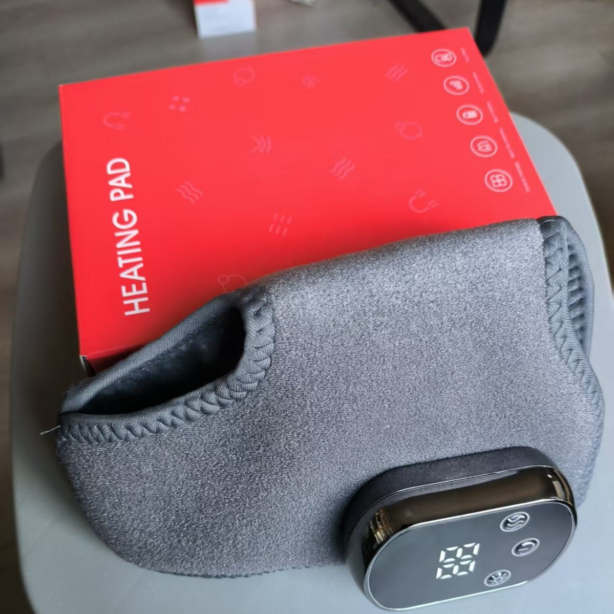USB Electric Heated Foot Massager With Heat Therapy Rechargeable Model