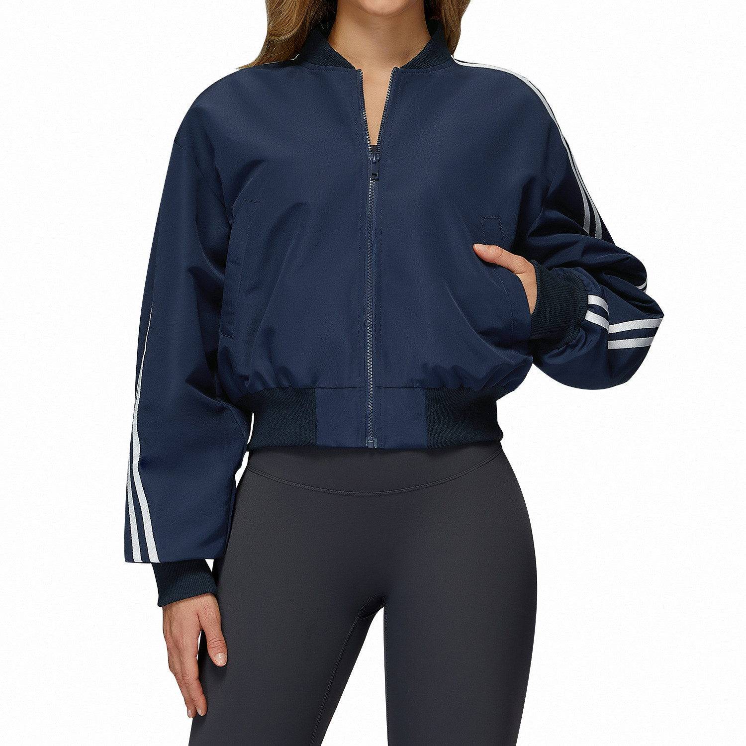 Baggy Coat Pocket Zipper Thermal Sports Jacket