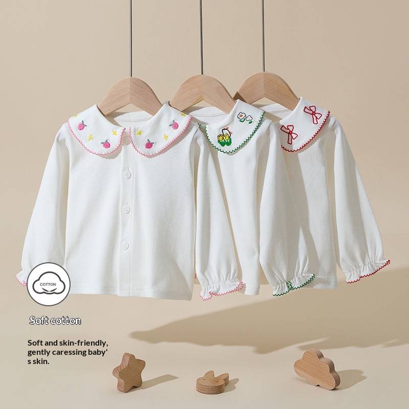 Girls' Spring Clothing Cotton T-shirt Top