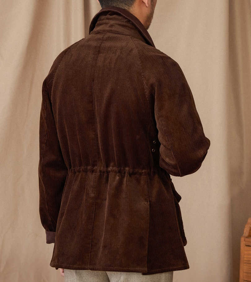 Thermal Pure Cotton Corduroy Slim-fit Safari Jacket Versatile Vintage Jacket