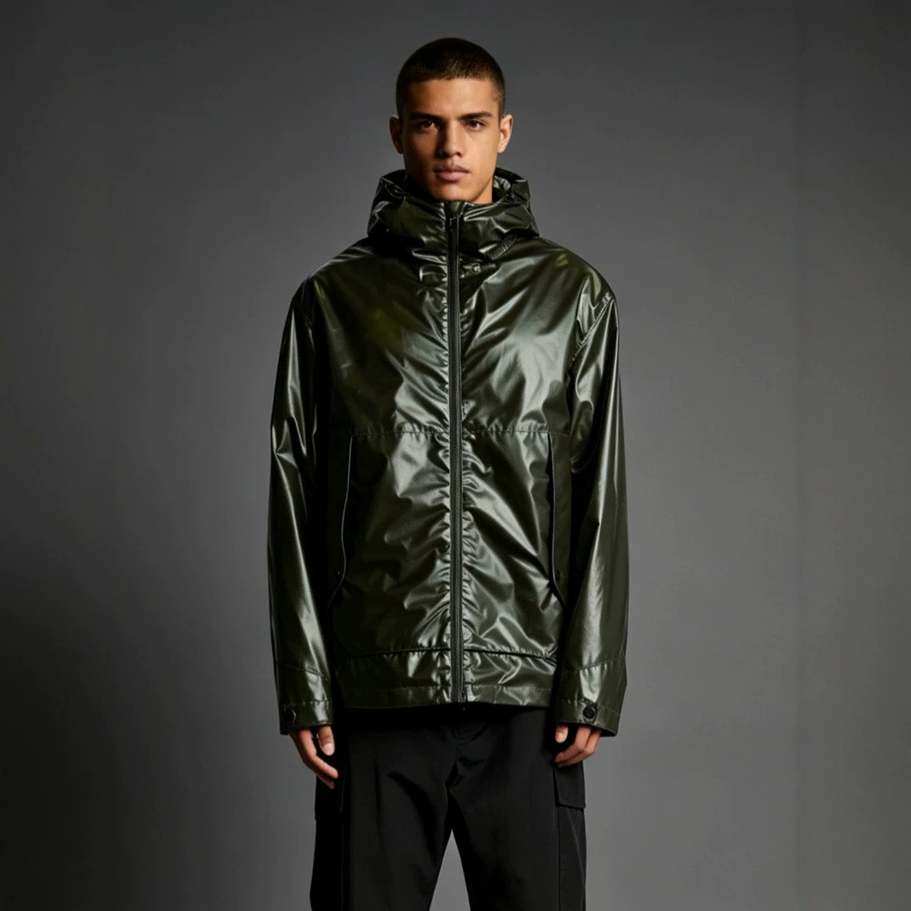 Mens Jacket Thermal-Responsive Color-Changing Coat
