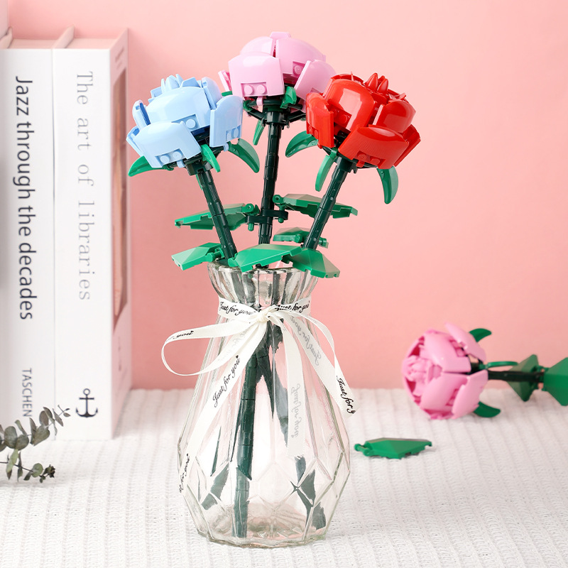 Educational Toys Rose Assembled Educational Toys Decoration Small Particles