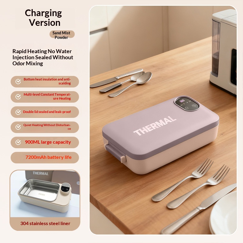 Electric Heating Lunch Box Insulated Model Rechargeable