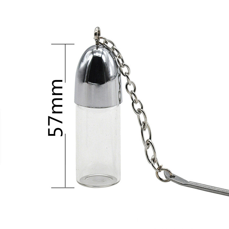 Glass Pill Box Container Bottle 36-57-72mm Portable Snuff Bottle Bottles