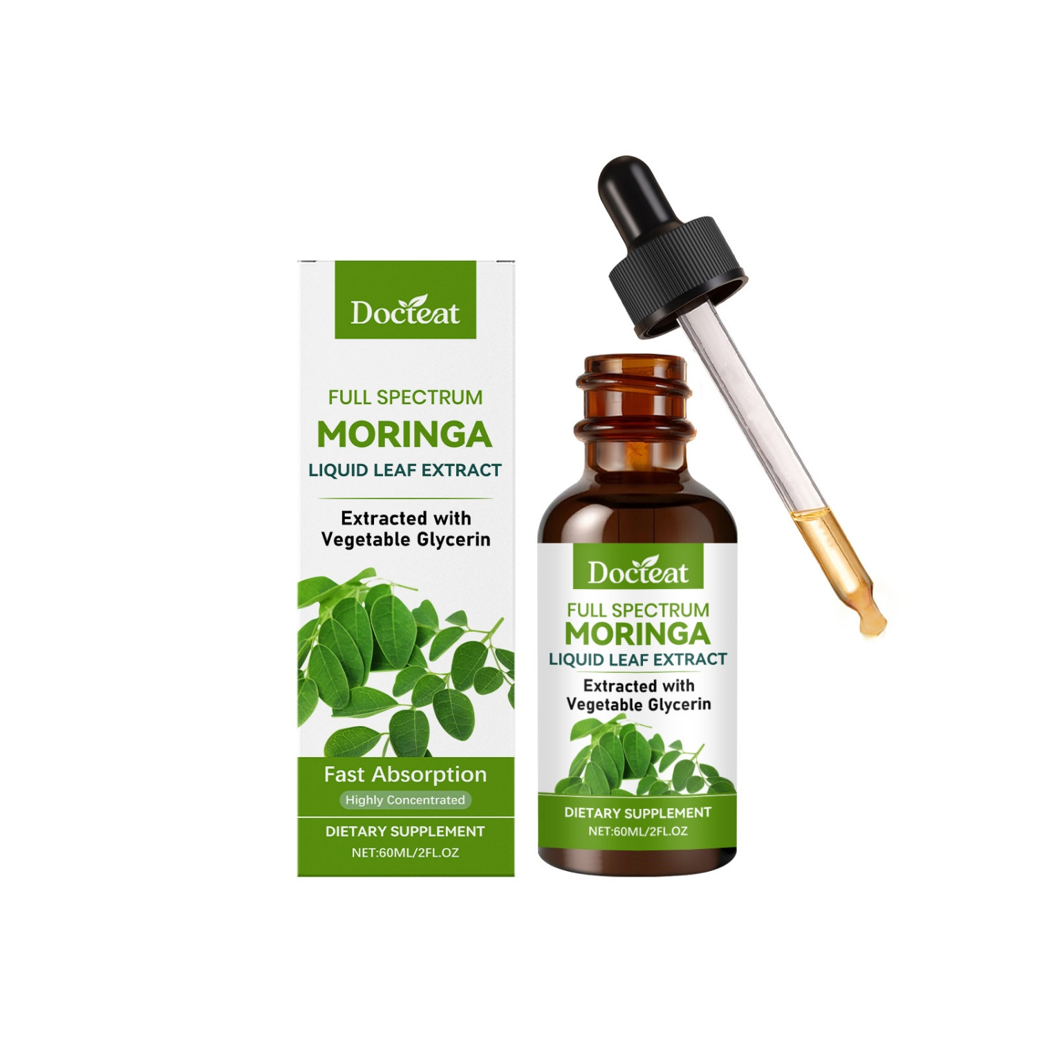 Moringa Oleifera Leaf Extract Drops