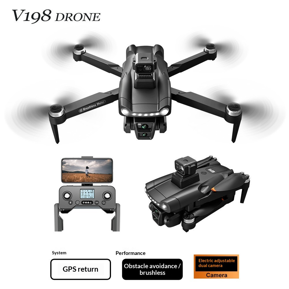 HD Aerial Photography Smart Obstacle-Avoidance Toy oreign Trade Quadcopter Remote-Controlled