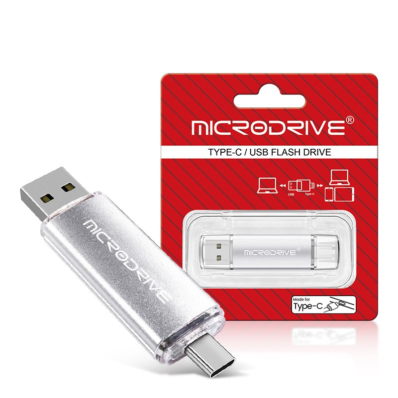 Dual-use Rotating USB Flash Drive For Both Phones And Computers High-speed TYPE-C Large Capacity Suitable For In-car Use