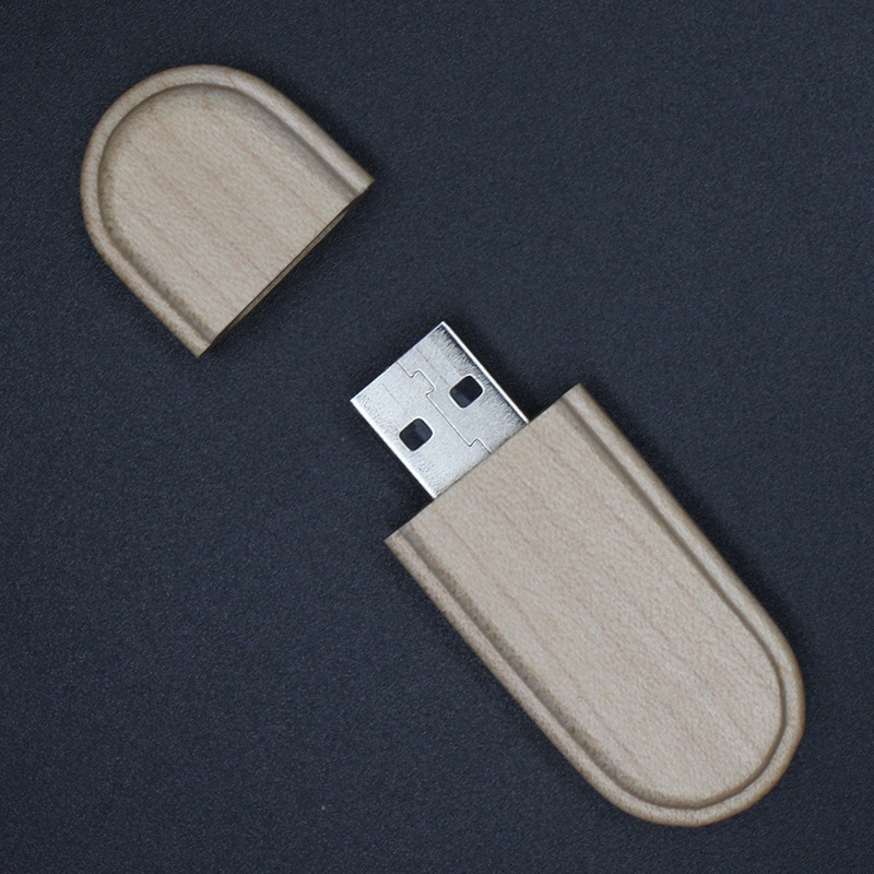Manufacturers of customized business advertising gifts U disk can be printed logo wooden lettering business anniversary gift